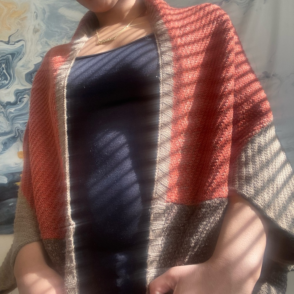 Warm colored Cardigan Wrap